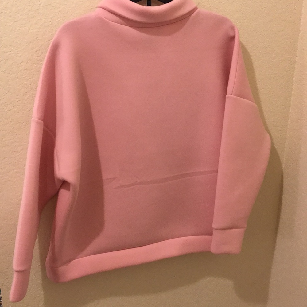 Project Runway Oversized Pink Turtleneck